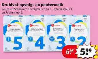 Kruidvat Opvolg- en peutermelk aanbieding