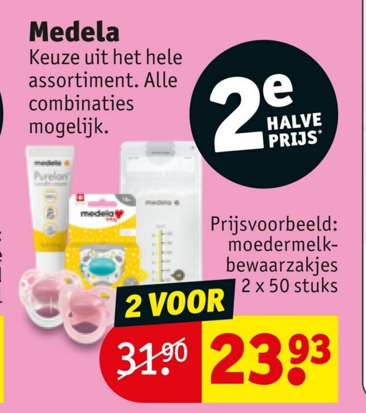 Medela aanbieding bij Kruidvat