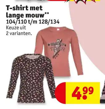 Kruidvat T-shirt met lange mouw aanbieding