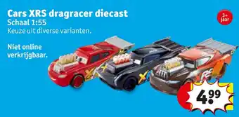 Kruidvat Cars XRS dragracer diecast aanbieding