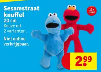 Kruidvat Sesamstraat knuffel aanbieding