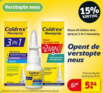 Kruidvat Coldrex Neusspray aanbieding
