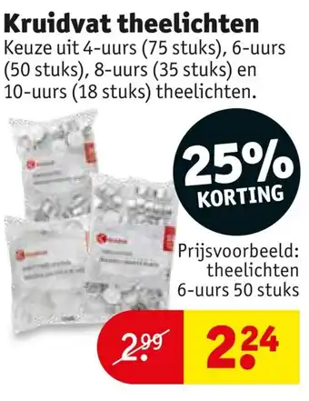 Kruidvat Theelichten aanbieding