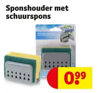 Kruidvat Sponshouder met schuurspons aanbieding