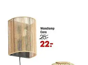 Kwantum Wandlamp Cera aanbieding