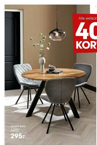 Kwantum Eettafel Romo aanbieding