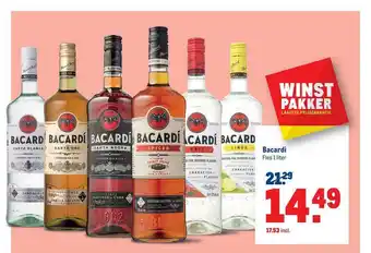 Makro Bacardi liter aanbieding