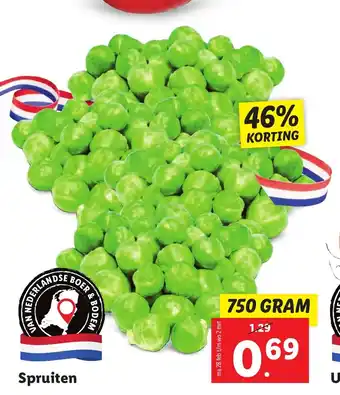 Lidl Spruiten 750 gram aanbieding