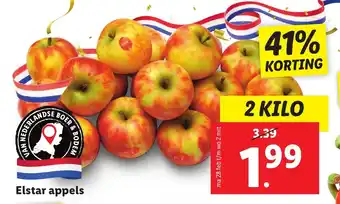 Lidl Elstar appels 2 kilo aanbieding