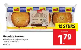 Lidl Gevulde koeken 600 g 12 stuks aanbieding