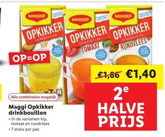 Lidl Maggi Opkikker drinkbouillon 7 stuks per pak aanbieding