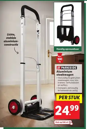 Lidl Parkside Aluminium steekwagen aanbieding