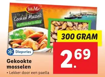 Lidl Gekookte mosselen 300 gram aanbieding