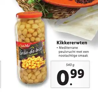 Lidl Kikkererwten 540 g aanbieding