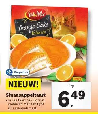 Lidl Sinaasappeltaart 1 kg aanbieding