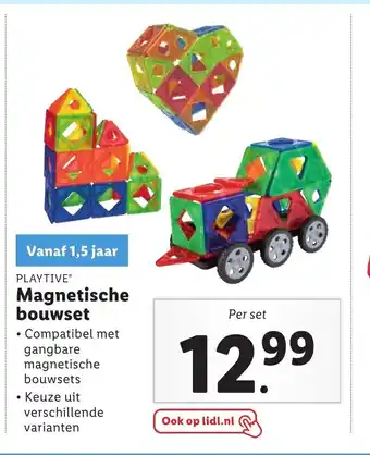 Lidl Playtive Magnetische bouwset aanbieding