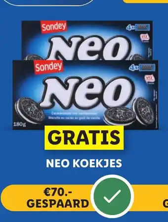 Lidl Gratis Neo koekjes aanbieding