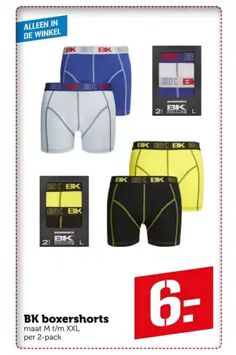 Coop BK Boxershorts per 2-pack aanbieding