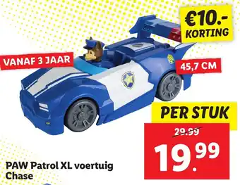 Lidl Paw Patrol XL voertuig Chase aanbieding