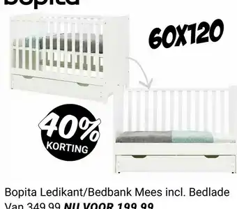 Van Asten BabySuperstore Bopita Ledikant/Bedbank Mees incl. Bedlade aanbieding