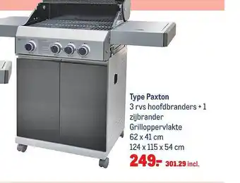 Makro Gasbarbecue Paxton aanbieding