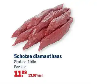 Makro Schotse diamanthaas 1kilo aanbieding