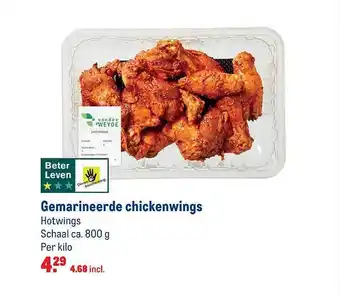 Makro Gemarineerde Chickenwings 800g aanbieding