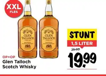 Vomar Voordeelmarkt Glen Talloch Scotch Whisky 1.5 liter aanbieding