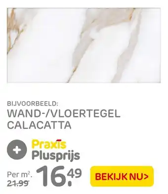 Praxis Wand-/vloertegel calacatta aanbieding