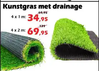 iTEK Kunstgras Met Drainage aanbieding