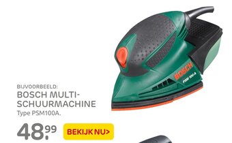 Praxis Bosch multischuurmachine aanbieding