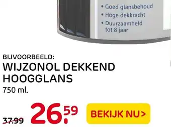 Praxis Wijzonol dekkend hoogglans aanbieding