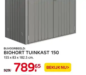 Praxis Biohort tuinkast 150 aanbieding