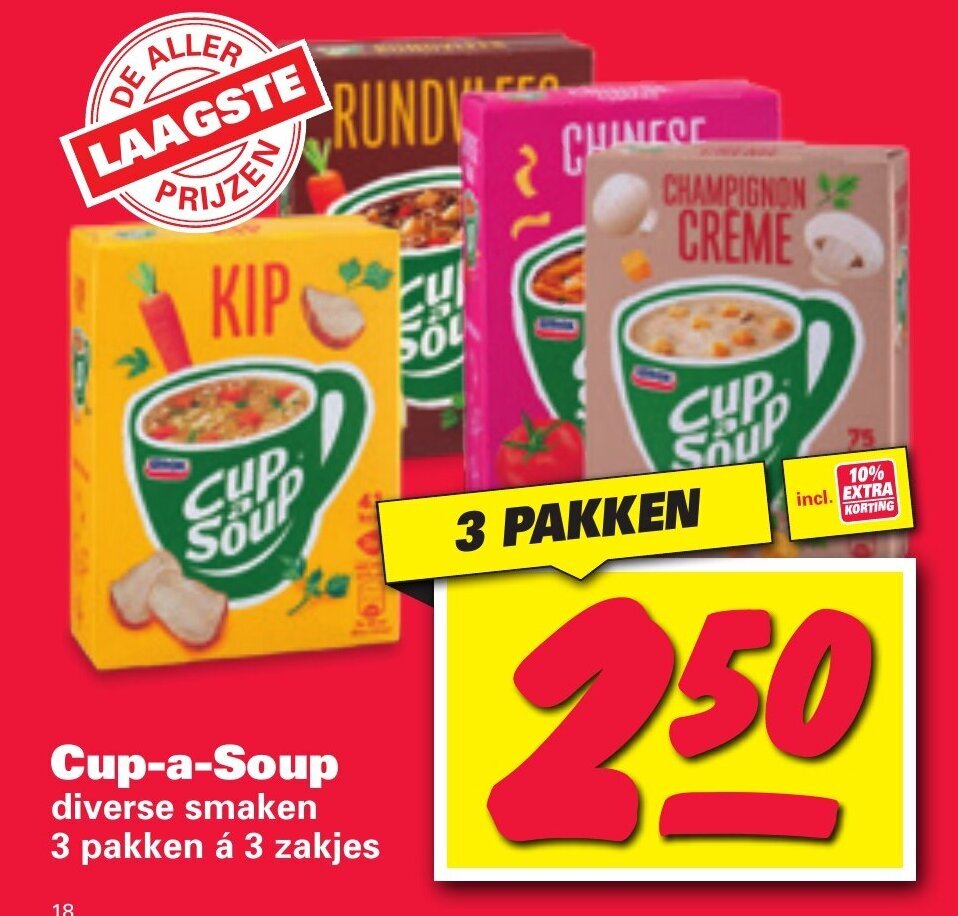 Cup asoup aanbieding bij Nettorama