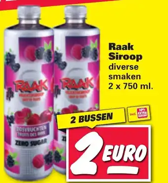 Nettorama Raak siroop 2 x 750ml aanbieding