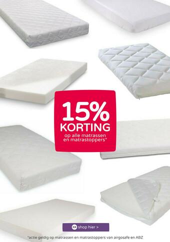 Prenatal Matrassen en matrastoppers aanbieding