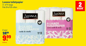 Makro Luxana toiletpapier aanbieding