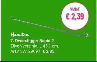 Manutan Manutan Dwarsligger Rapid 2 aanbieding