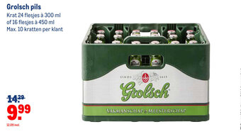 Makro Grolsch pils aanbieding