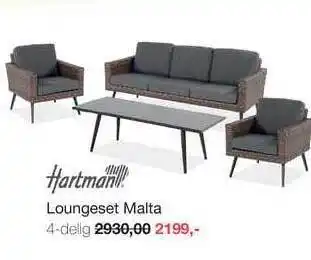 Boer Staphorst Hartman Loungeset Malta aanbieding