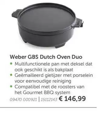 Aveve Weber GBS Dutch Oven Duo aanbieding