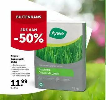 Aveve Aveve Gazonkalk 25 Kg aanbieding