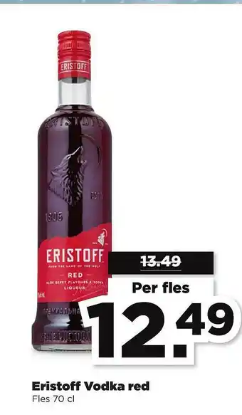 PLUS Eristoff Vodka Red aanbieding