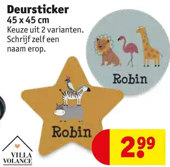 Kruidvat Deursticker 45 x 45 cm aanbieding