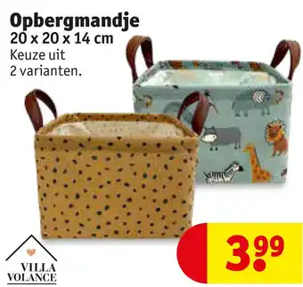 Kruidvat Opbergmandje 20 x 20 x 14 cm aanbieding