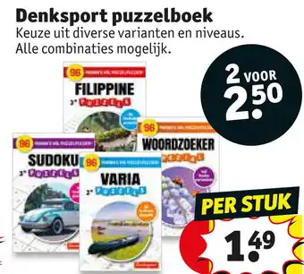 Kruidvat Denksport puzzelboek aanbieding