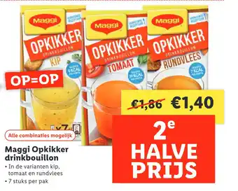 Lidl Maggi Opkikker drinkbouillon aanbieding