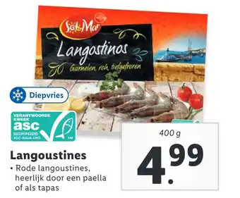 Lidl Langoustines aanbieding