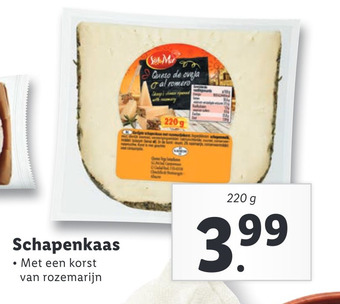 Lidl Schapenkaas aanbieding