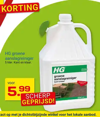 Kluswijs HG groene aanslagreiniger 5 liter aanbieding